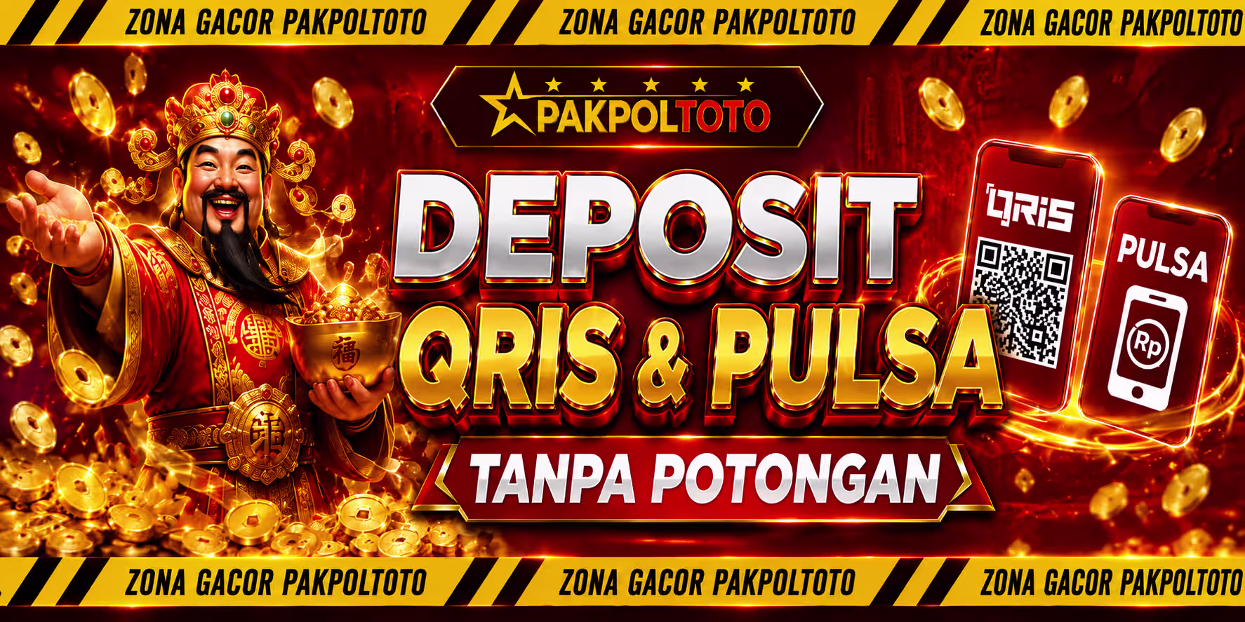 DEPO PULSA & QRIS TANPA BIAYA ADMIN